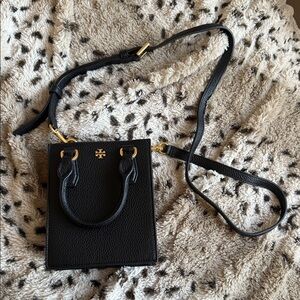 Tory Burch Black Leather Crossbody Bag